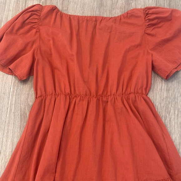 J. Crew Button-Front Cotton Voile Beach Dress in Summer Red - Picture 11 of 12